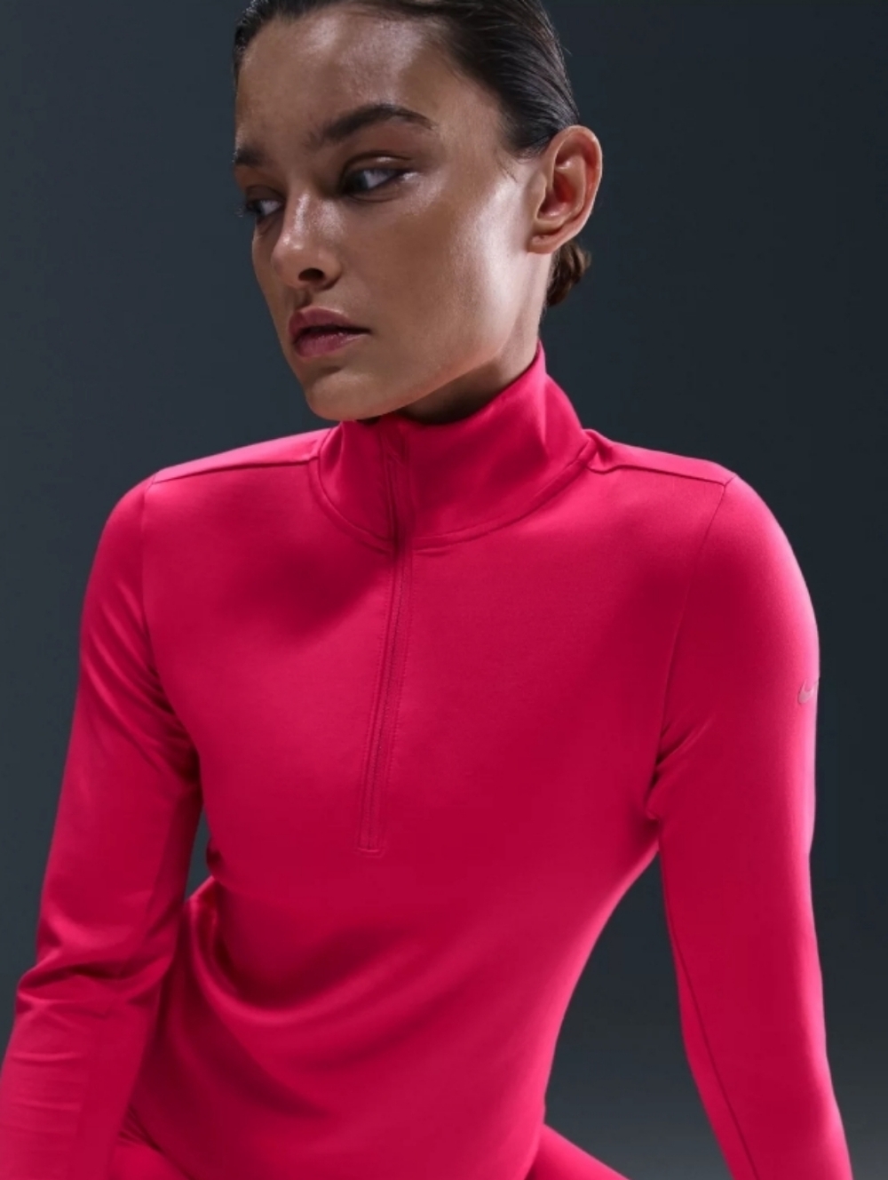 Nike One Therma-fit 1/2 Zip Performance Top, ULTRA SOFT, NWT - Picture 4 of 8